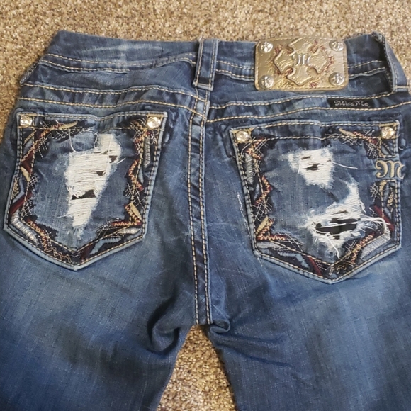 what size is a 25 in miss me jeans